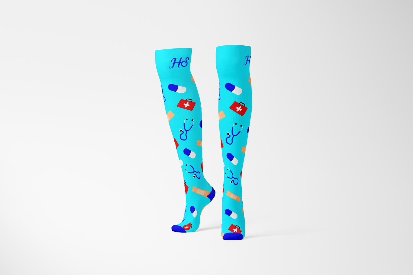 Kompressions-Stillsocken - Blau