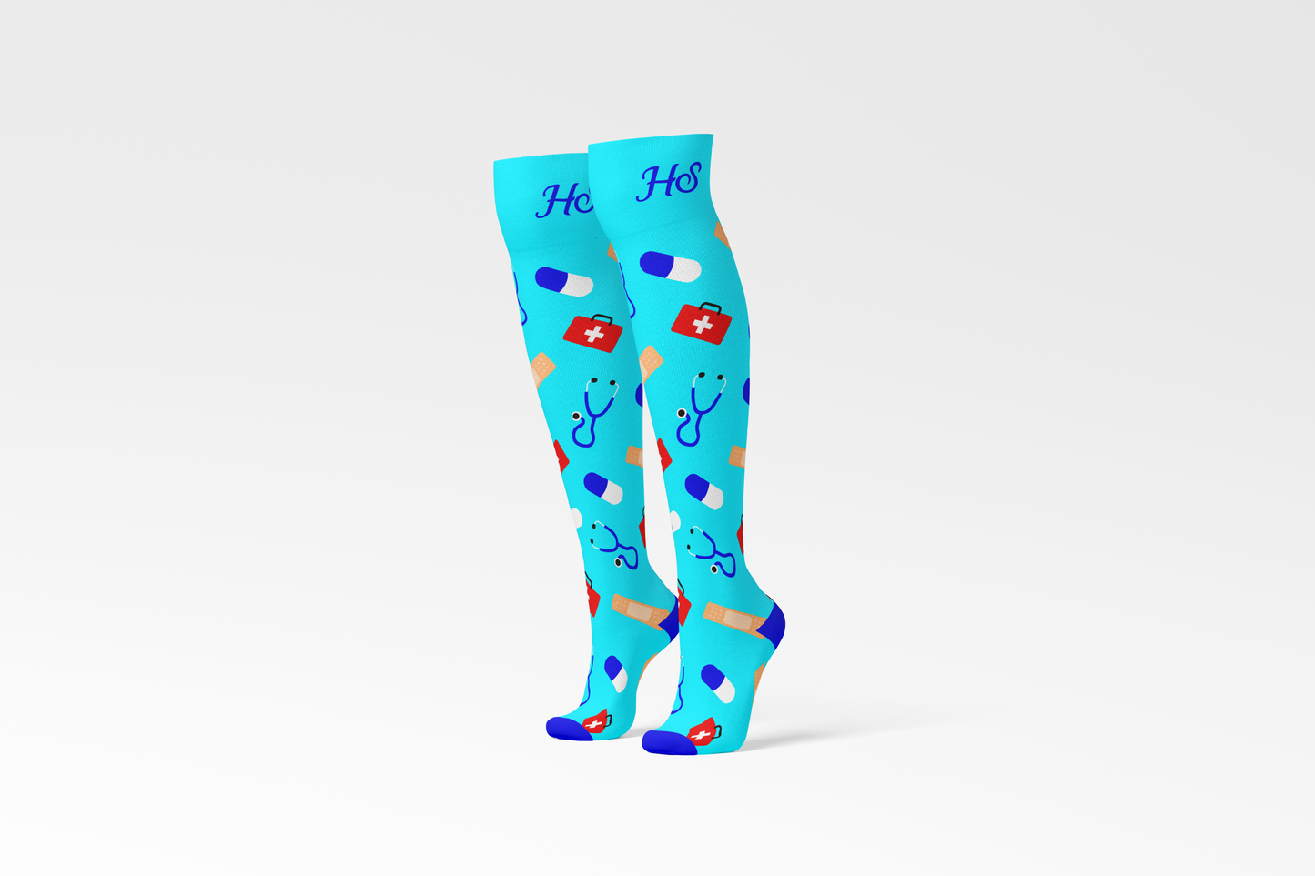 Kompressions-Stillsocken - Blau